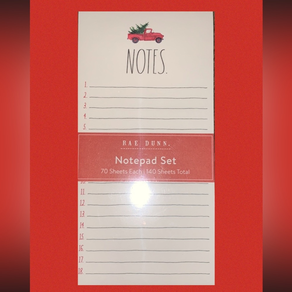 Rae Dunn -  To Do / Notes  - NOTEPAD SET